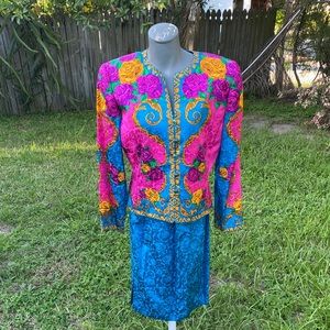 Adrianna Papell Vintage Skirt Suit Size 10